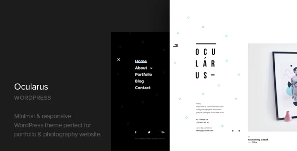 Ocularus – Minimal Photography WordPress Theme